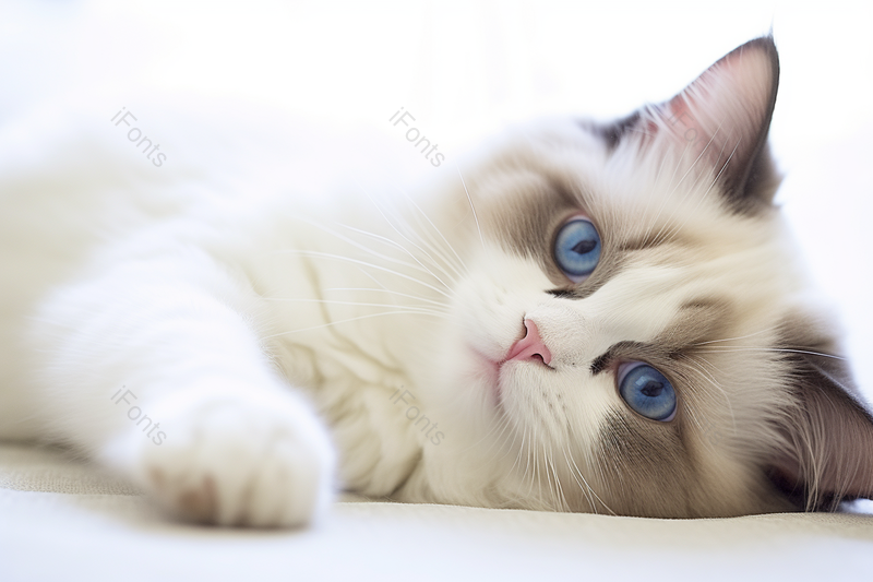 布偶猫可爱治愈简约唯美宠物,高清,摄影图,摄影图片,图片大全,摄影图免费下载